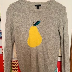 J. Crew Novelty Pear Sweater